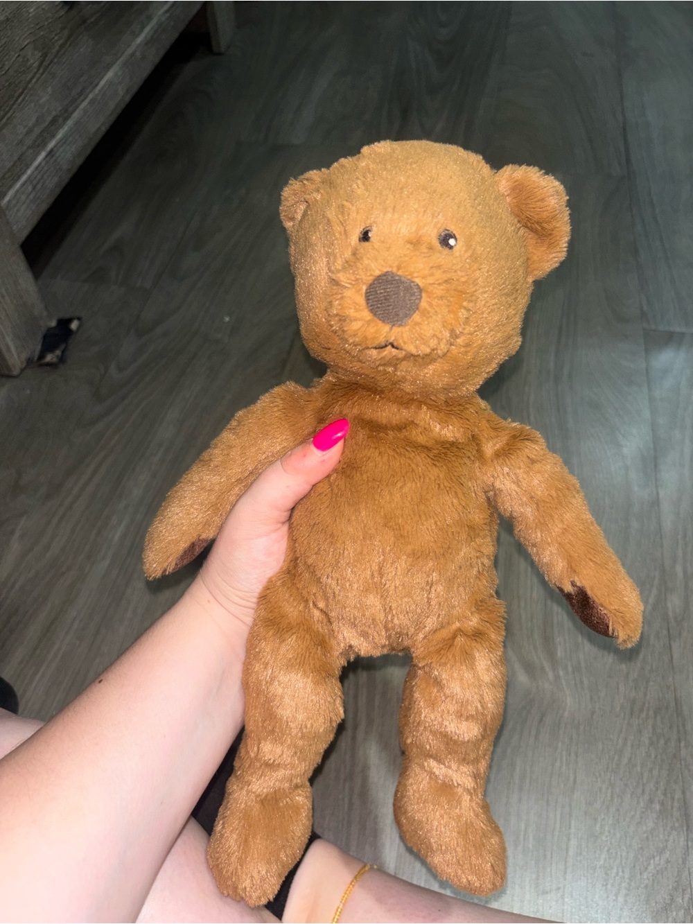 Classic Brown Plush Teddy Bear Stuffed Animal - Soft Cuddly Toy